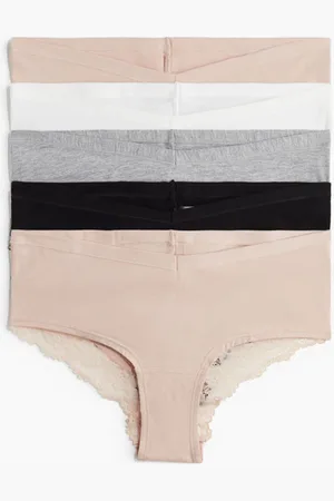 H&M MAMA 5-pack Panties Hipster de algodón con encaje