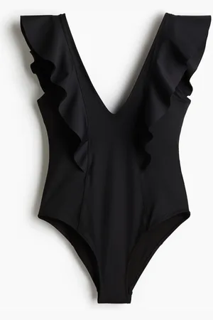 H&M Traje de baño con relleno y bordes de olán