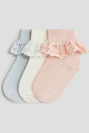 H&M 3-pack Calcetines con detalle overlock