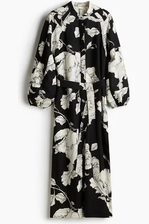 H&M Vestido en mezcla de lino