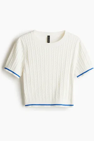 H&M Top en tejido trenzado