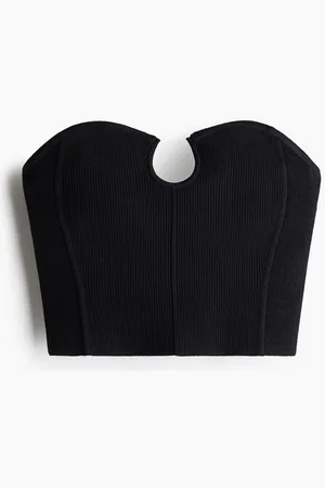 H&M Top de tubo en tejido acanalado