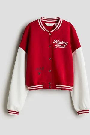H&M Chamarra de baseball en french terry con diseño