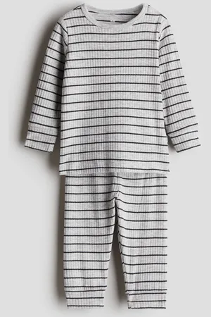 H&M Conjunto de algodón acanalado