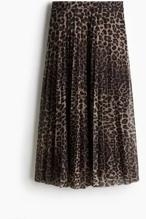 H&M Falda plisada de malla