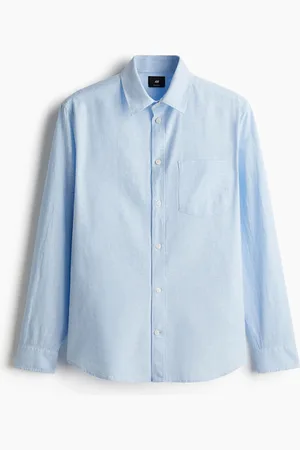 H&M Camisa Regular Fit en mezcla de lino