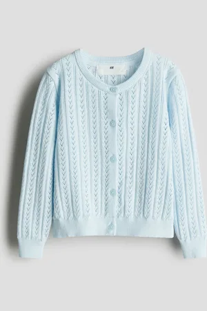 H&M Cárdigan en tejido pointelle de algodón