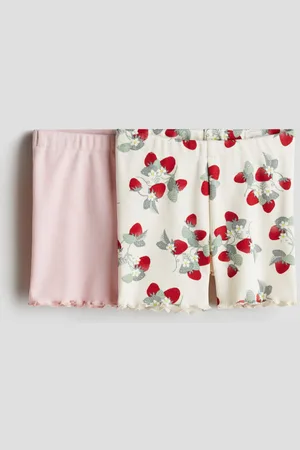 H&M 2-pack Shorts biker acanalados