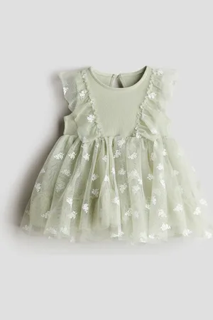 H&M Vestido con diseño y falda de tul