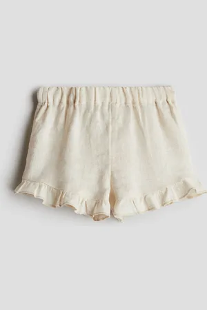 H&M Shorts de lino con olanes