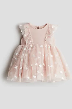 H&M Vestido con diseño y falda de tul