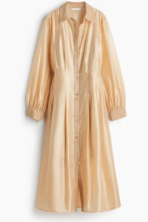 H&M Vestido camisa con cintura ajustada
