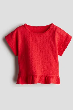 H&M Top con borde de olán