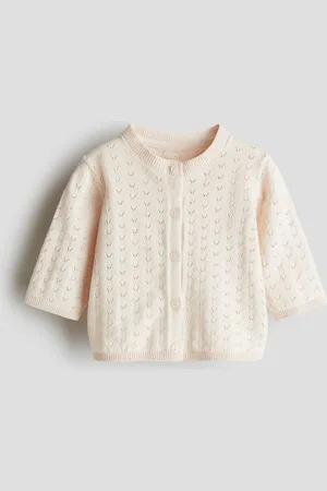 H&M Cárdigan en tejido pointelle