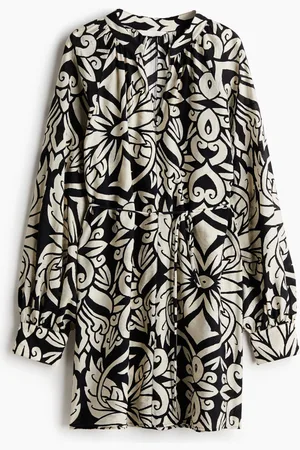 H&M Vestido túnica con cinturón
