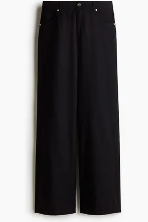 H&M Pantalón ancho en mezcla de lino