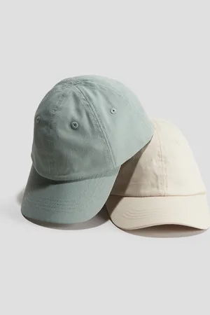 H&M 2-pack Gorras en sarga de algodón