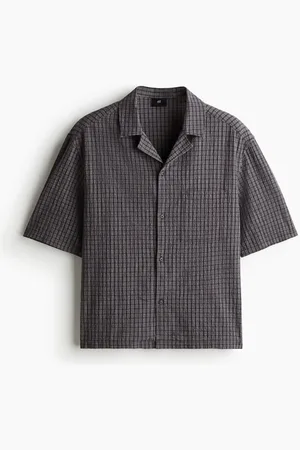 H&M Camisa resort Loose Fit en seersucker