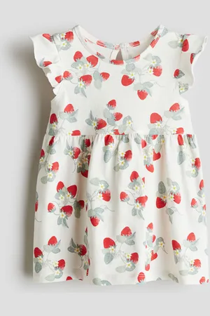 H&M Vestido estampado de algodón