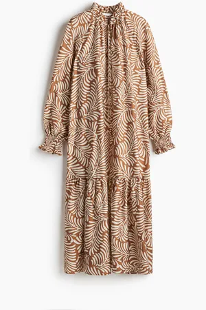 H&M Vestido con cuello de olán