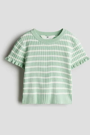 H&M Top en tejido acanalado
