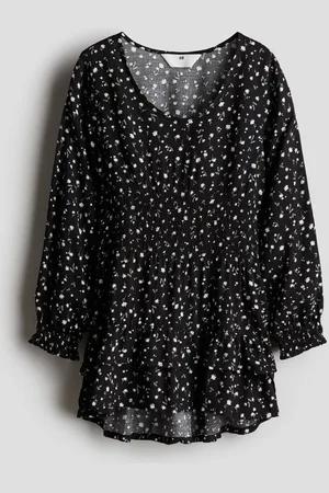 H&M Vestido con punto smock