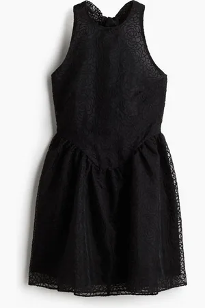 H&M Vestido halter con diseño bordado
