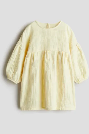 H&M Vestido en muselina de algodón