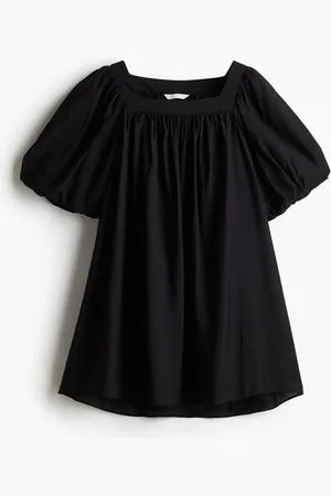 H&M Vestido túnica con mangas globo