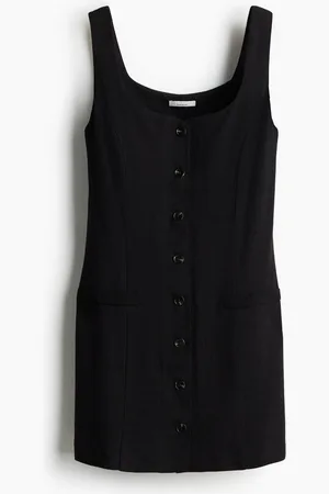 H&M Vestido sin mangas en mezcla de lino