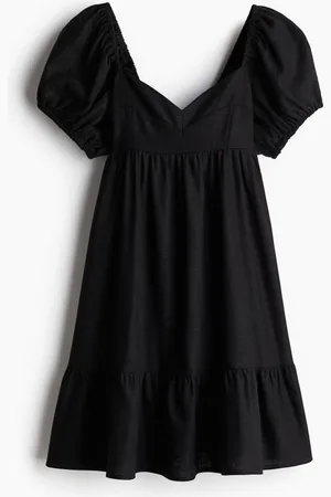 H&M Vestido con mangas abombadas