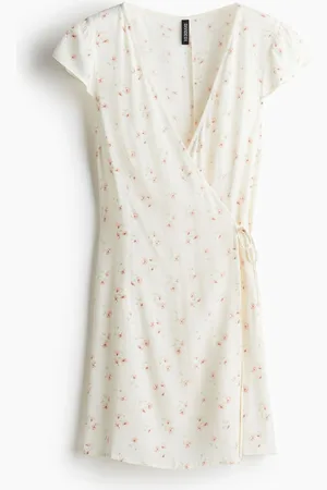 H&M Vestido cruzado en crepé