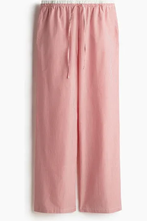 H&M Pantalón con cordón de ajuste en popelina