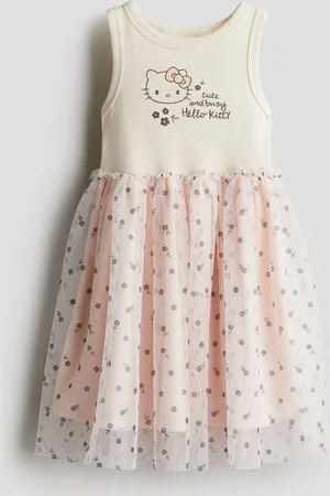 H&M Vestido con diseño y falda de tul