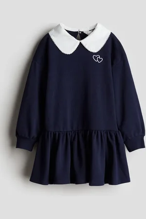 H&M Vestido con moño en french terry