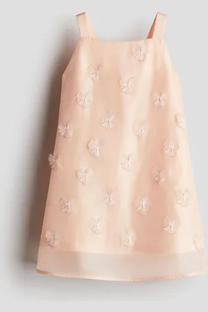 H&M Vestido de organza con aplicaciones