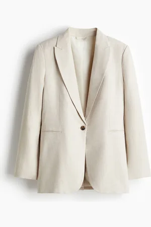 H&M Blazer en mezcla de lino