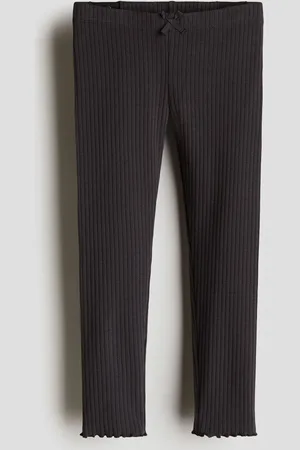 H&M Leggings acanalados de algodón
