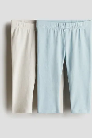 H&M 2-pack Leggings en punto supersuave de algodón