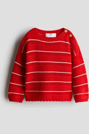 H&M Suéter en tejido pointelle de algodón