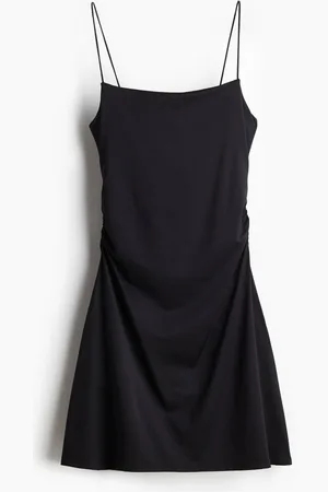 H&M Vestido slip drapeado