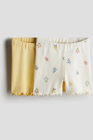 H&M 2-pack Shorts biker acanalados