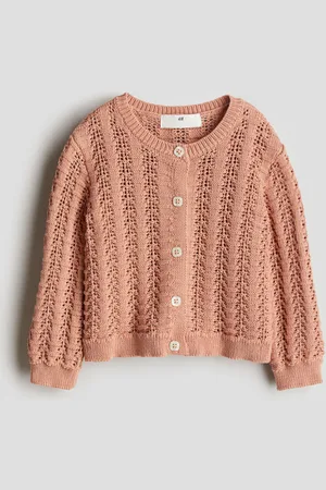 H&M Cárdigan en tejido pointelle