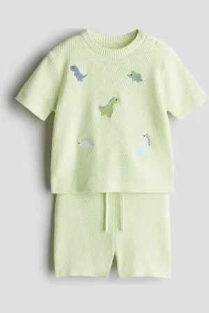 H&M Conjunto de 2 piezas en algodón texturizado