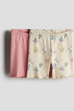 H&M 2-pack Shorts biker acanalados