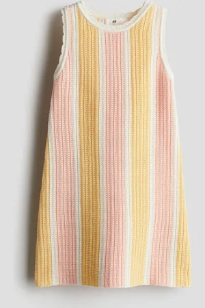 H&M Vestido en algodón texturizado
