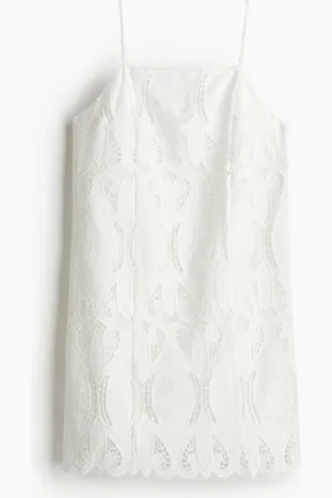 H&M Vestido en bordado inglés