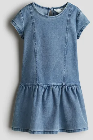 H&M Vestido de punto con apariencia de denim