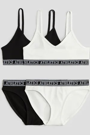 H&M Conjunto interior de 4 piezas en algodón