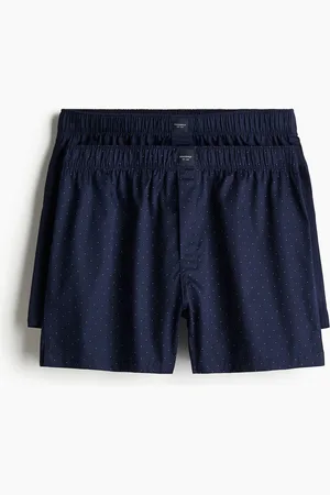 H&M 2-pack Bóxers short en satín de algodón